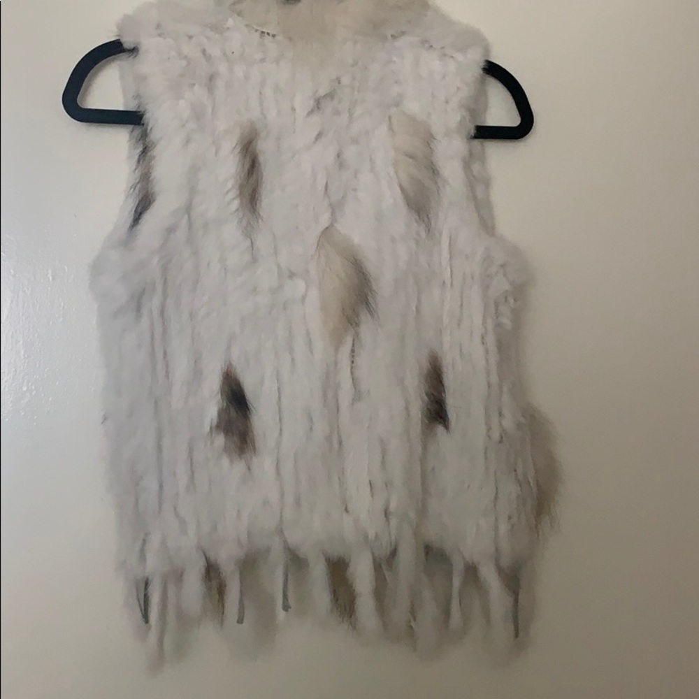 SOLD! Rabbit fur vest - Picture 2 of 2